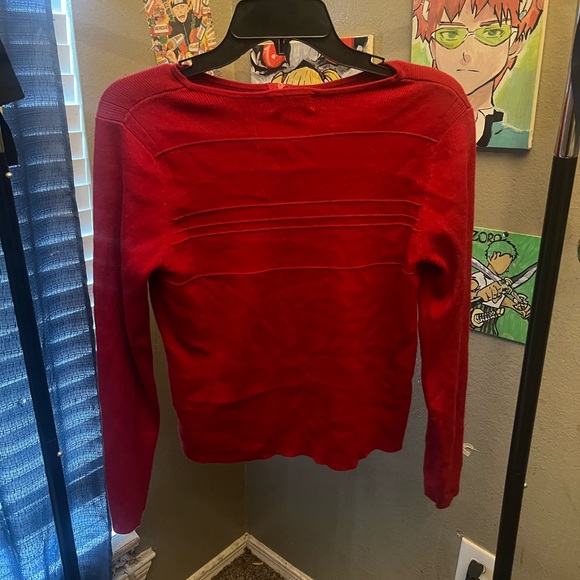 Christopher and Banks Red cardigan - Picture 3 of 5